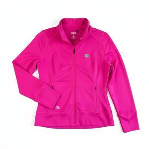 Ogio Endurance Ladies Full-Zip Jacket Medium Pink Stretch Thumbnail Sleeve Cuffs